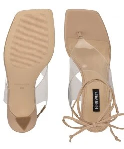 Nine West Lace It Up Popi Ankle Wrap Heeled Sandals