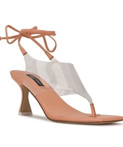 Nine West Popi Ankle Wrap Heeled Sandals Lace It Up