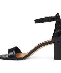 Nine West Pruce Ankle Strap Block Heel Sandals Heels