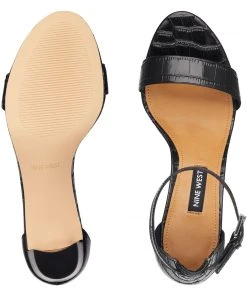 Nine West Pruce Ankle Strap Block Heel Sandals Heels