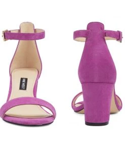 Nine West Pruce Ankle Strap Block Heel Sandals 12 Nine West Pruce Ankle Strap Block Heel Sandals