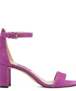 Nine West Pruce Ankle Strap Block Heel Sandals