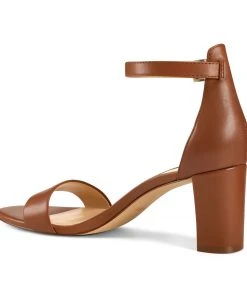 Nine West Pruce Ankle Strap Block Heel Sandals