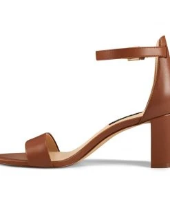 Nine West Pruce Ankle Strap Block Heel Sandals