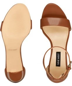 Nine West Pruce Ankle Strap Block Heel Sandals