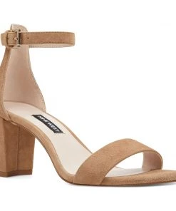 Nine West Pruce Ankle Strap Block Heel Sandals Heels
