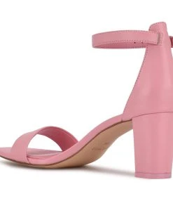 Nine West Y2K Revival Pruce Ankle Strap Block Heel Sandals