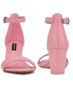 Nine West Y2K Revival Pruce Ankle Strap Block Heel Sandals