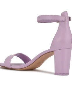 Nine West Y2K Revival Pruce Ankle Strap Block Heel Sandals