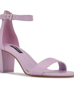 Nine West Y2K Revival Pruce Ankle Strap Block Heel Sandals