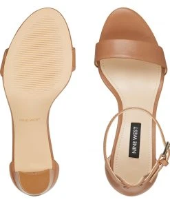 Nine West Pruce Ankle Strap Block Heel Sandals