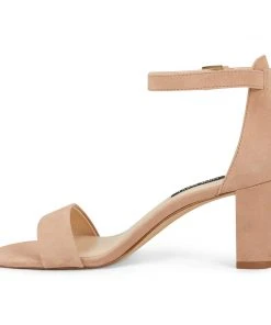 Nine West Heels Pruce Ankle Strap Block Heel Sandals