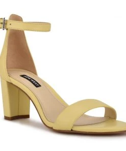 Nine West Pruce Ankle Strap Block Heel Sandals