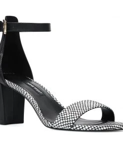 Nine West Pruce Ankle Strap Block Heel Sandals