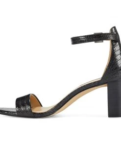 Nine West Pruce Ankle Strap Block Heel Sandals