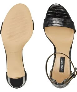 Nine West Pruce Ankle Strap Block Heel Sandals