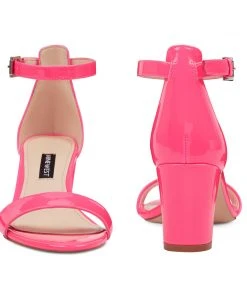Nine West Heels Pruce Ankle Strap Block Heel Sandals 12 Nine West Heels Pruce Ankle Strap Block Heel Sandals