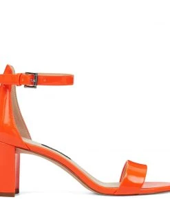 Nine West Pruce Ankle Strap Block Heel Sandals Heels