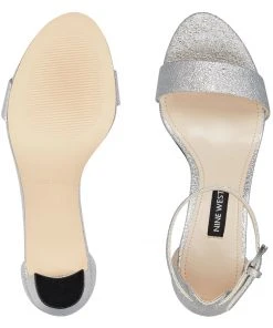Nine West Pruce Ankle Strap Block Heel Sandals Metallic Mindset 13 Nine West Pruce Ankle Strap Block Heel Sandals Metallic Mindset