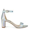 Nine West Metallic Mindset Pruce Ankle Strap Block Heel Sandals