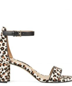 Nine West Heels Pruce Ankle Strap Block Heel Sandals