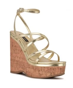 Nine West Y2K Revival Rachal Wedge Sandals