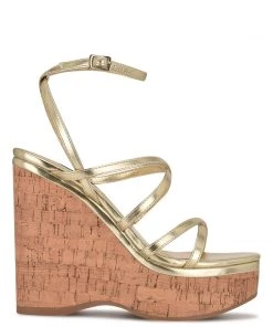 Nine West Y2K Revival Rachal Wedge Sandals