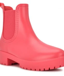 Nine West Rainy Chelsea Rain Booties Color Pop