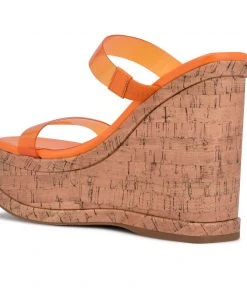 Nine West Rapps Platform Wedge Sandals New