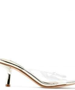 Nine West Raylen Heeled Slide Sandals New