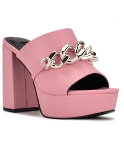 Nine West Y2K Revival Relee Platform Slide Sandals