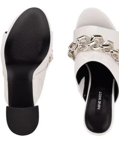 Nine West Relee Platform Slide Sandals Y2K Revival