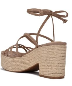 Nine West Lace It Up Riplee Ankle Wrap Platform Sandals