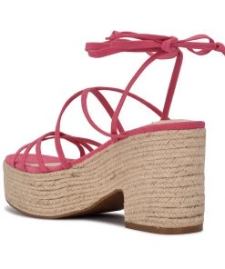Nine West Riplee Ankle Wrap Platform Sandals