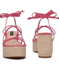 Nine West Riplee Ankle Wrap Platform Sandals