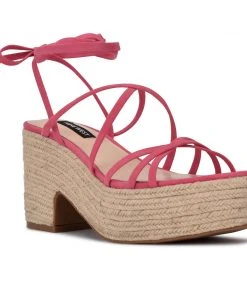 Nine West Riplee Ankle Wrap Platform Sandals