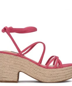 Nine West Riplee Ankle Wrap Platform Sandals