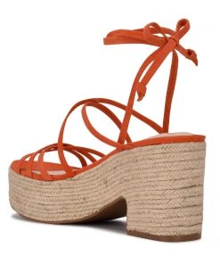 Nine West Riplee Ankle Wrap Platform Sandals