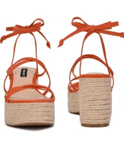 Nine West Riplee Ankle Wrap Platform Sandals