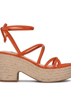 Nine West Riplee Ankle Wrap Platform Sandals