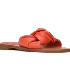 Nine West Rosey Flat Slide Sandals Color Pop