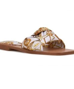 Nine West Shoes Rosey Flat Slide Sandals