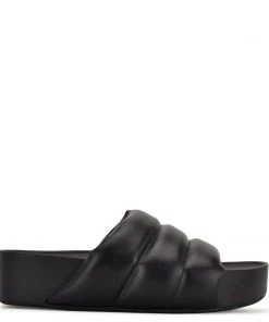 Nine West New Sants Platform Slide Sandals