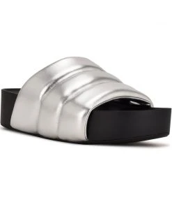 Nine West New Sants Platform Slide Sandals