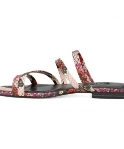 Nine West Sean Flat Slide Sandals Color Pop