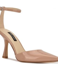 Nine West Shaply Pointy Toe Ankle Strap Pumps