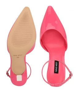 Nine West Shaply Pointy Toe Ankle Strap Pumps