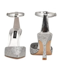 Nine West Shaply Pointy Toe Ankle Strap Pumps