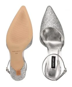 Nine West Shaply Pointy Toe Ankle Strap Pumps