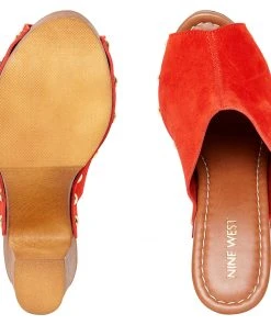 Nine West Shaya Heeled Clog Sandals Heels